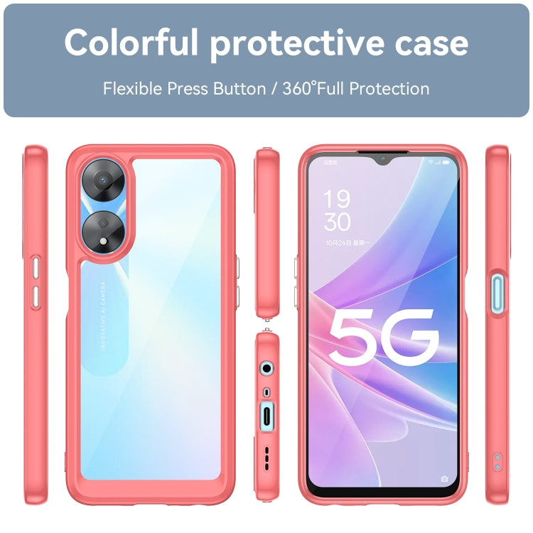 Colorful Series Acrylic + TPU Phone Case, For OPPO A58 5G, For OPPO A78