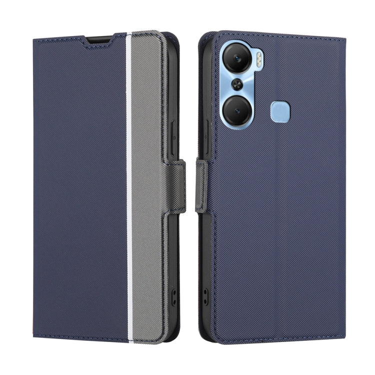 Twill Texture Side Buckle Leather Phone Case