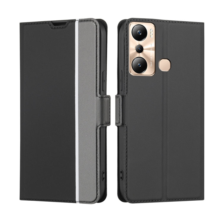 Twill Texture Side Buckle Leather Phone Case