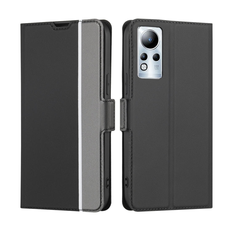 Twill Texture Side Buckle Leather Phone Case