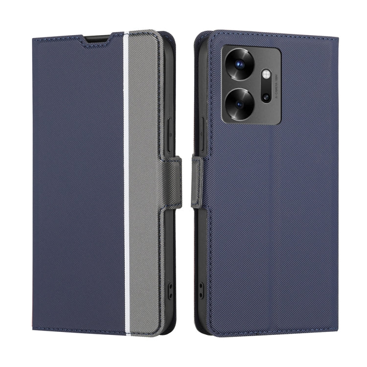Twill Texture Side Buckle Leather Phone Case
