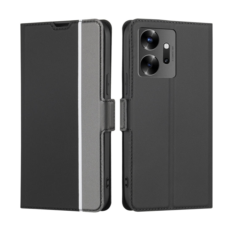 Twill Texture Side Buckle Leather Phone Case