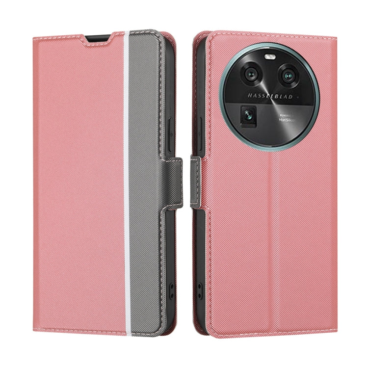 Twill Texture Side Buckle Leather Phone Case