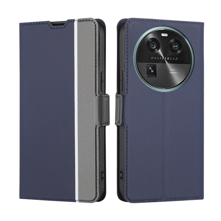 Twill Texture Side Buckle Leather Phone Case