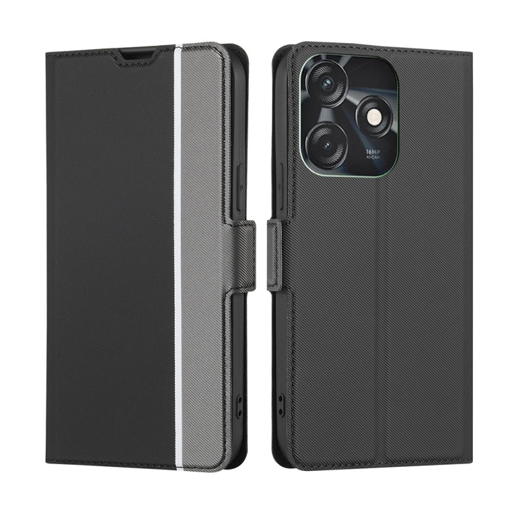 Twill Texture Side Buckle Leather Phone Case