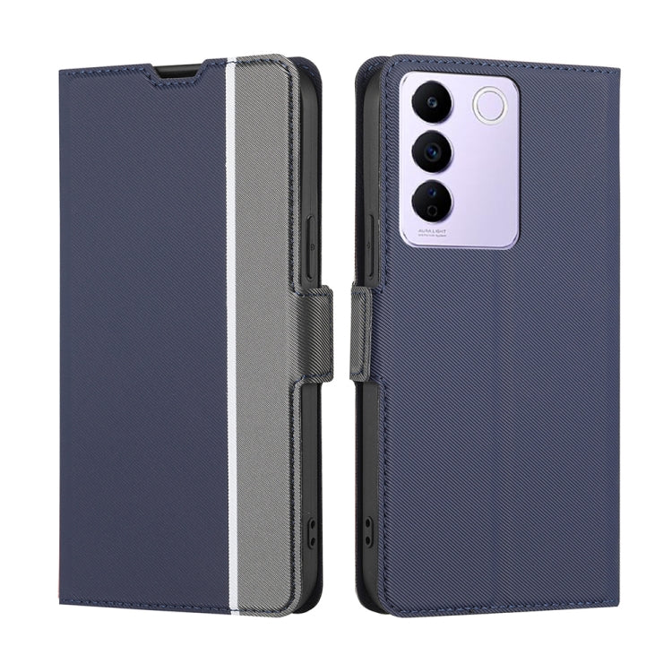 Twill Texture Side Buckle Leather Phone Case