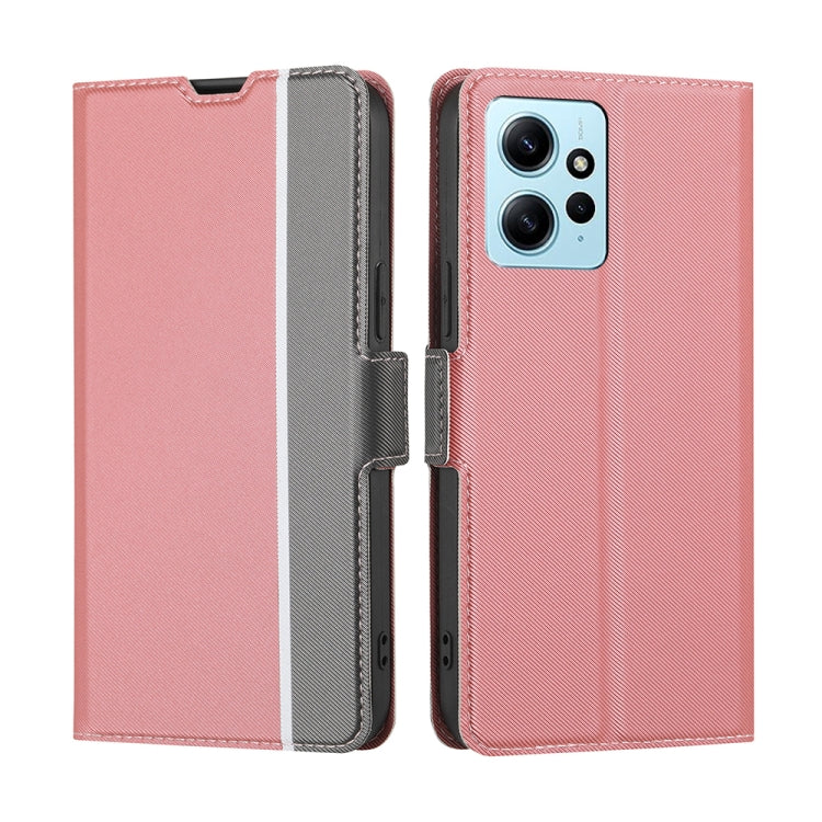 Twill Texture Side Buckle Leather Phone Case
