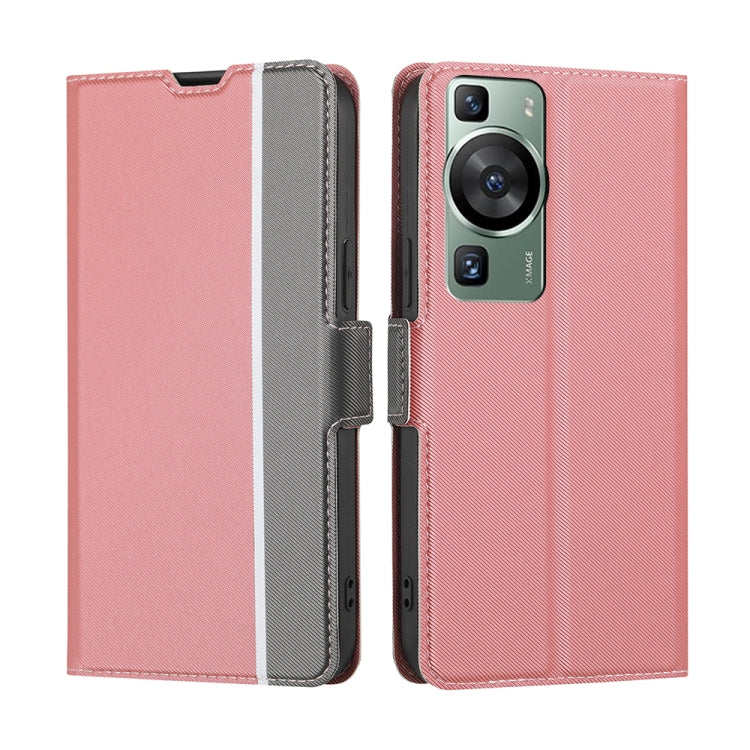 Twill Texture Side Buckle Leather Phone Case