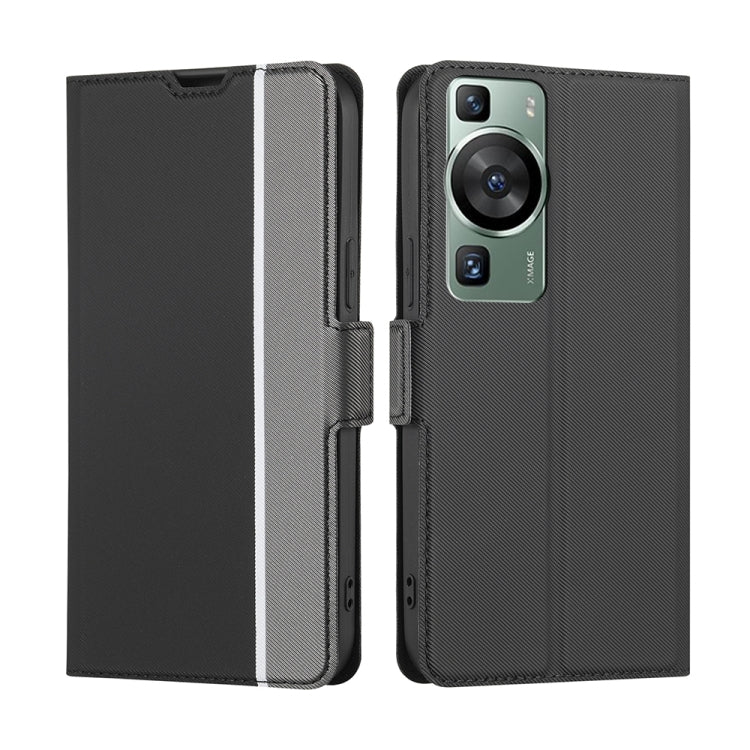 Twill Texture Side Buckle Leather Phone Case