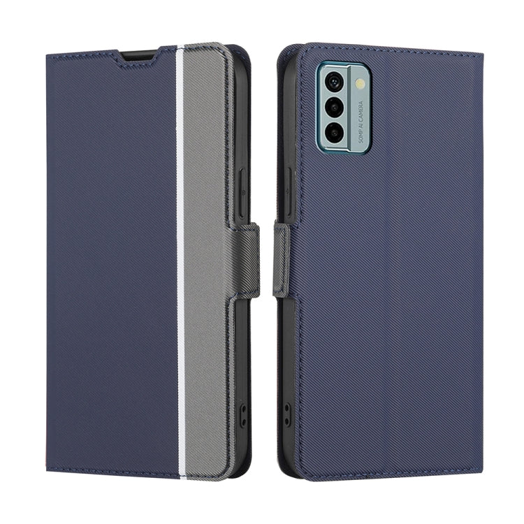 Twill Texture Side Buckle Leather Phone Case