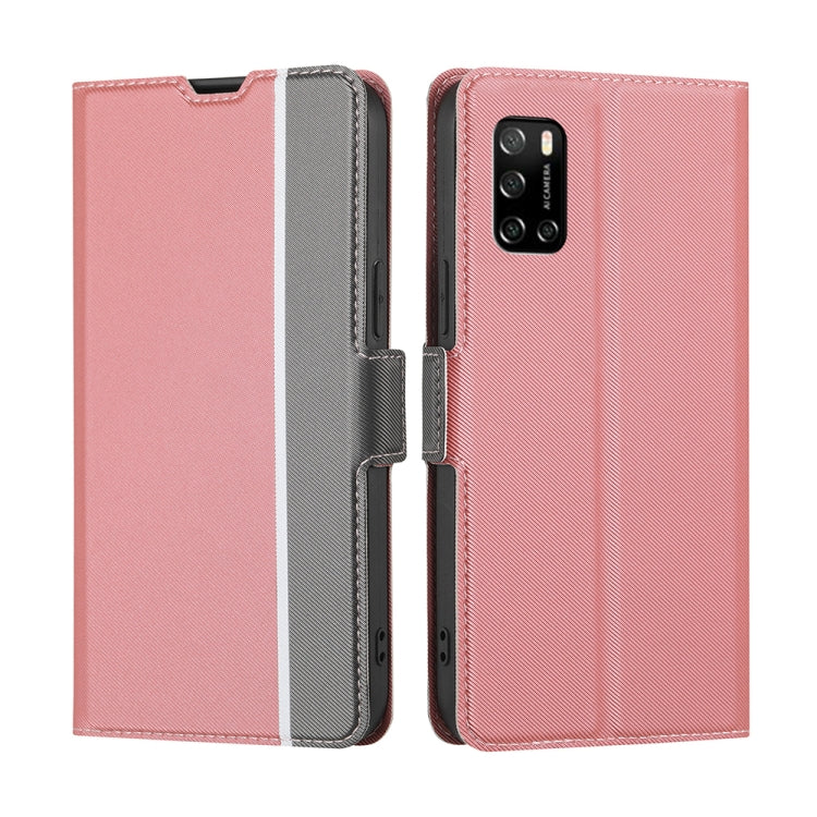 Twill Texture Side Buckle Leather Phone Case
