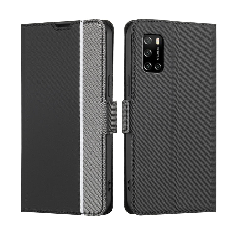 Twill Texture Side Buckle Leather Phone Case