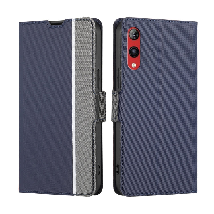 Twill Texture Side Buckle Leather Phone Case