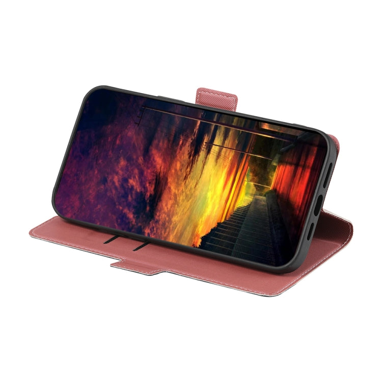 Twill Texture Side Buckle Leather Phone Case