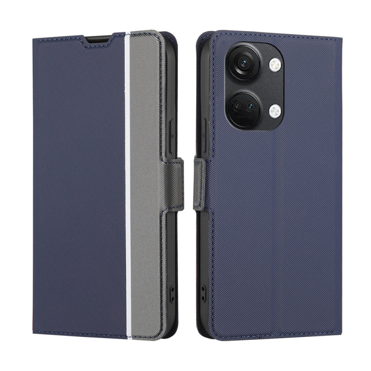 Twill Texture Side Buckle Leather Phone Case