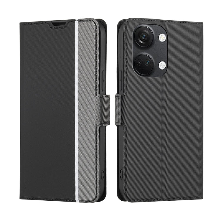 Twill Texture Side Buckle Leather Phone Case