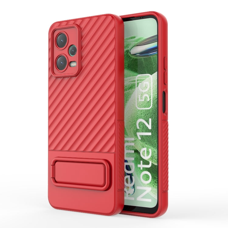 Wavy Texture TPU Phone Case with Lens Film, For Xiaomi Redmi Note 12 Pro 5G Global, For Xiaomi Redmi Note 12 5G Global, For OnePlus Ace 2 5G