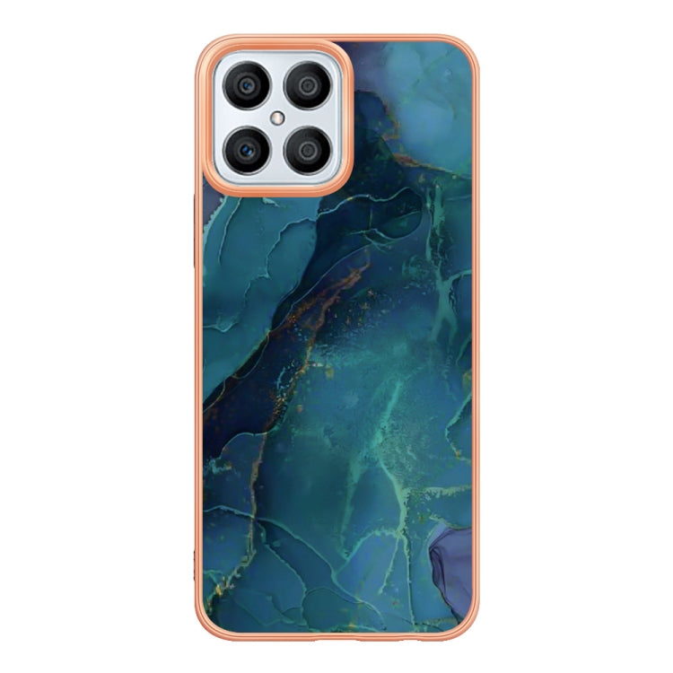 Electroplating Marble Dual-side IMD Phone Case, For Honor X8 4G, For Honor X8 5G, For Honor