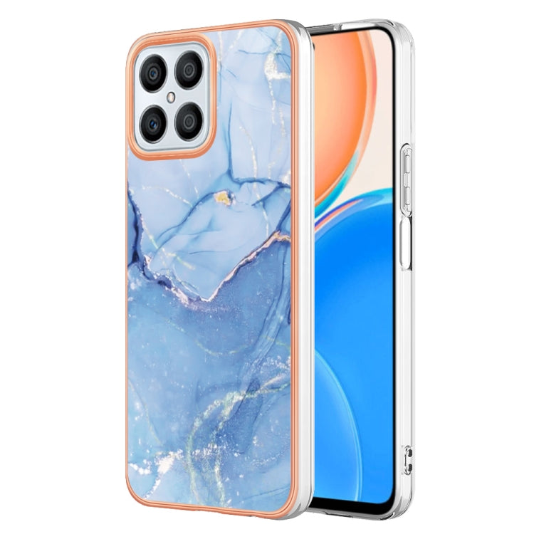 Electroplating Marble Dual-side IMD Phone Case, For Honor X8 4G, For Honor X8 5G, For Honor