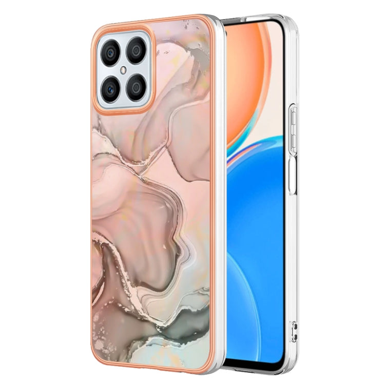 Electroplating Marble Dual-side IMD Phone Case, For Honor X8 4G, For Honor X8 5G, For Honor