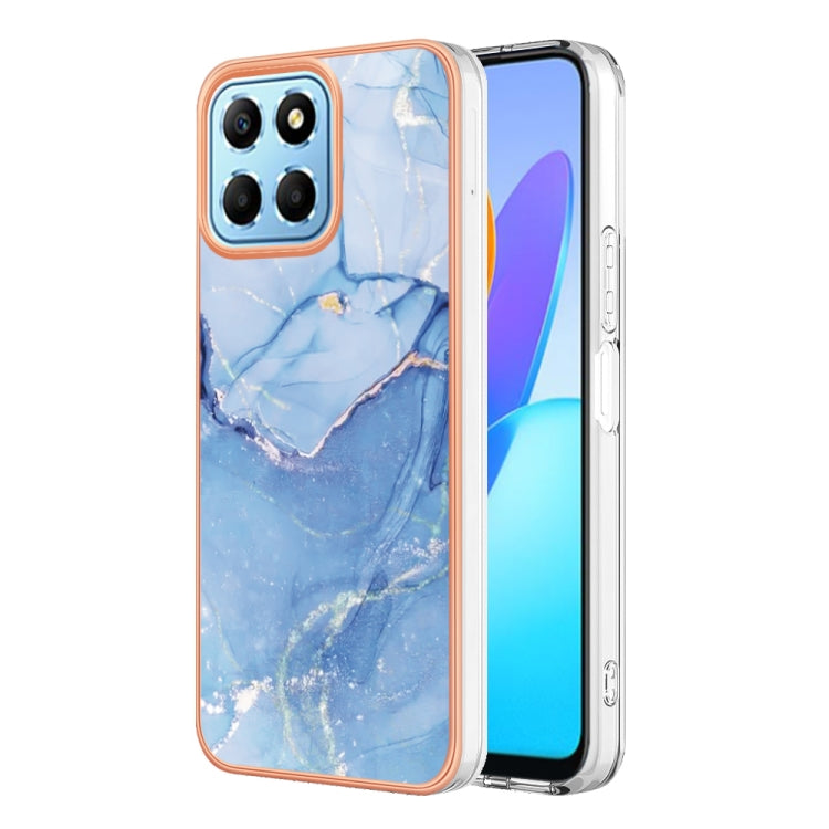 Electroplating Marble Dual-side IMD Phone Case, For Honor X8 4G, For Honor X8 5G, For Honor