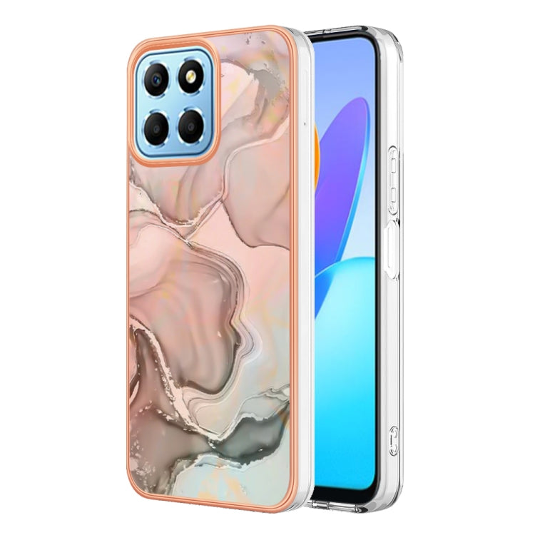 Electroplating Marble Dual-side IMD Phone Case, For Honor X8 4G, For Honor X8 5G, For Honor