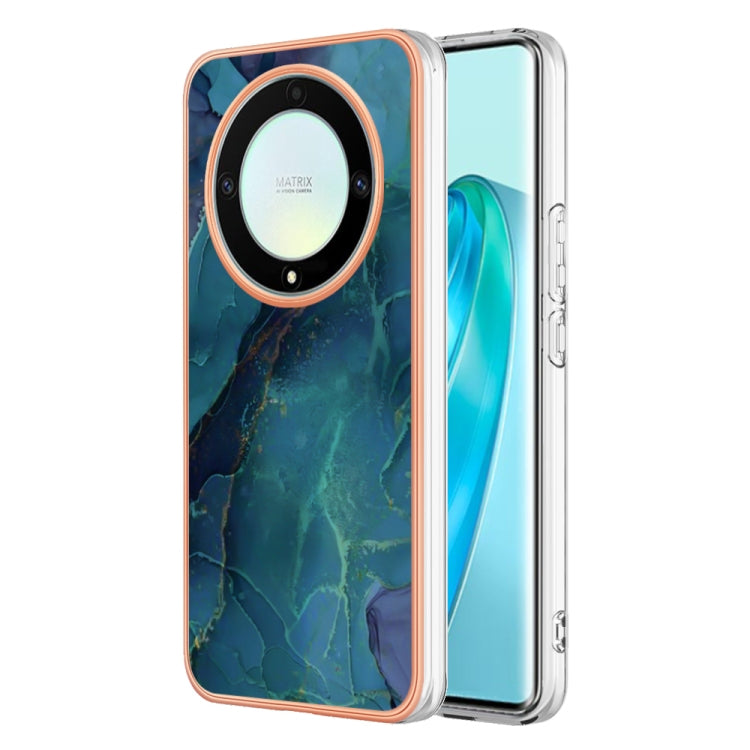Electroplating Marble Dual-side IMD Phone Case, For Honor X8 4G, For Honor X8 5G, For Honor