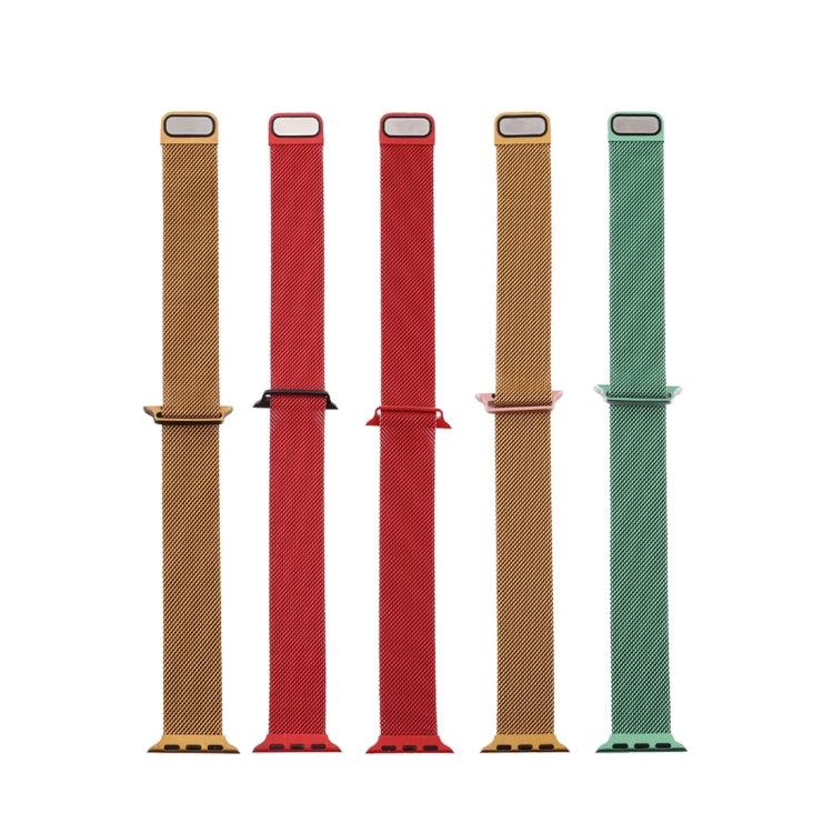 Milanese Gradient Stainless Steel Watchband, For Apple Watch Series 7 41mm / 6 & SE & 5 & 4 40mm / 3 & 2 & 1 38mm, For Apple Watch Ultra 49mm / Series 8&7 45mm / SE 2&6&SE&5&4 44mm / 3&2&1 42mm