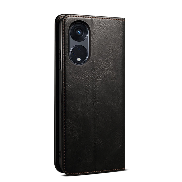 Oil Wax Crazy Horse Texture Leather Phone Case, For OPPO Find