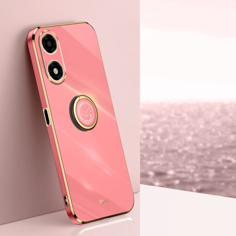 XINLI Straight Edge 6D Electroplate TPU Phone Case with Ring Holder, For OPPO A2 5G, For OPPO Find X6, For OPPO A2X