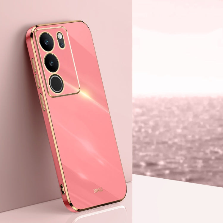 XINLI Straight Edge 6D Electroplate TPU Phone Case, For vivo Y17S 4G, For vivo Y35M+, For vivo S17