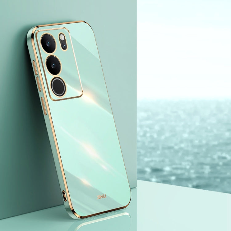 XINLI Straight Edge 6D Electroplate TPU Phone Case, For vivo Y17S 4G, For vivo Y35M+, For vivo S17