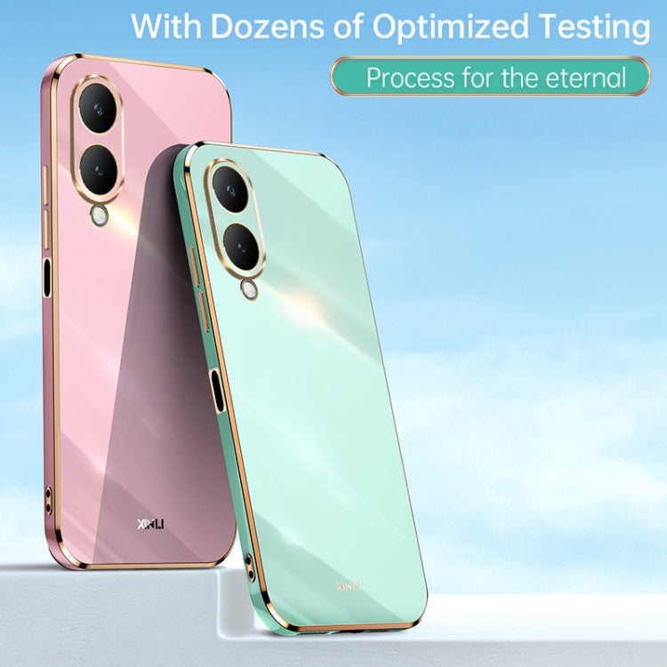 XINLI Straight Edge 6D Electroplate TPU Phone Case