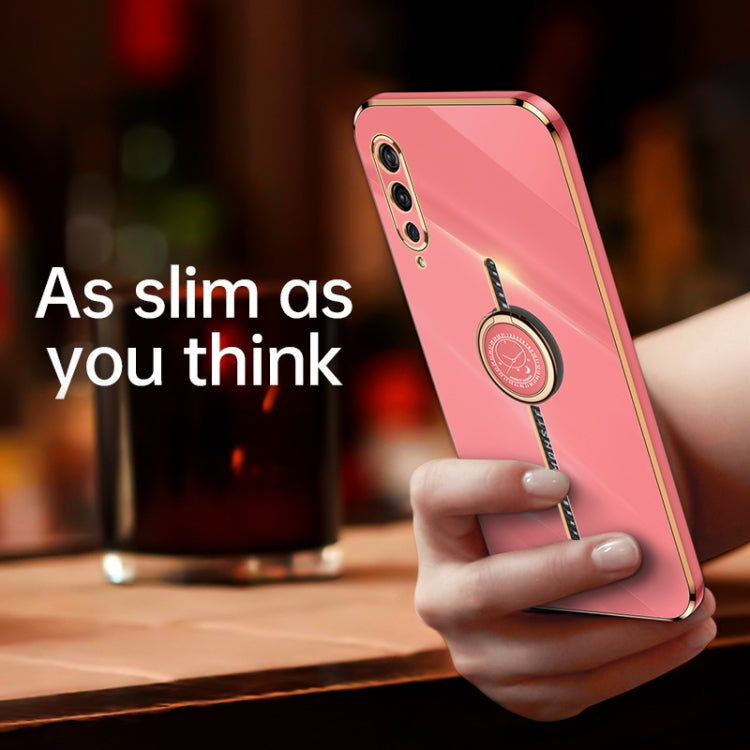 XINLI Straight Edge 6D Electroplate TPU Phone Case with Ring Holder, For vivo iQOO Pro