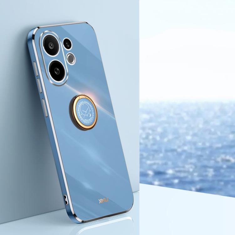 XINLI Straight Edge 6D Electroplate TPU Phone Case with Ring Holder, For vivo S30 Pro mini 5G, For vivo S30 5G, For vivo X200 Ultra
