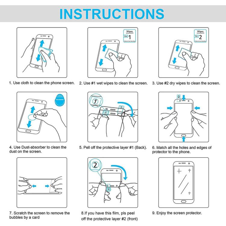 10pcs 0.26mm 9H 2.5D Tempered Glass Film, For vivo Y200 India, For vivo iQOO Z9 Turbo Endurance, For vivo X200 Pro mini, For vivo Y300+, For vivo V40e, For vivo iQOO Z9 Turbo, For vivo T2 Pro, For vivo iQOO Neo8 Pro, For vivo iQOO Neo8, For vivo Y78