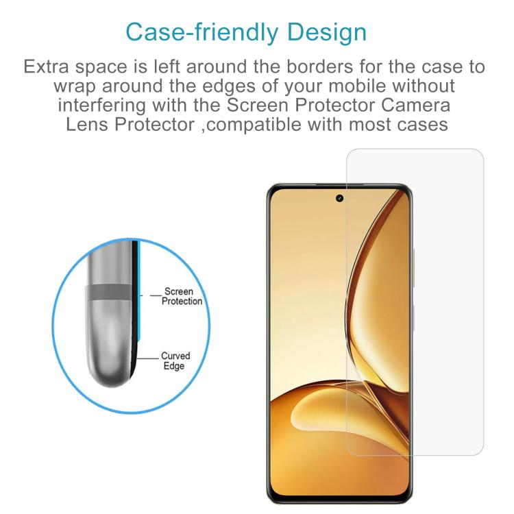 0.26mm 9H 2.5D Tempered Glass Film, For Realme P3x / Narzo 80x, For Realme 14T 5G, For Realme V70, For Realme P3 5G, For Realme 14 Pro Lite, For Realme C75x, For Realme Neo7x, For Realme Neo7 SE, For Realme 14x India, For Realme 12 / C75, For Realme C6...