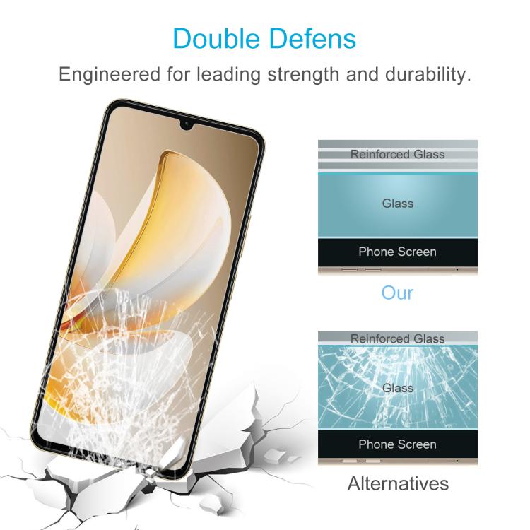 10pcs 0.26mm 9H 2.5D Tempered Glass Film