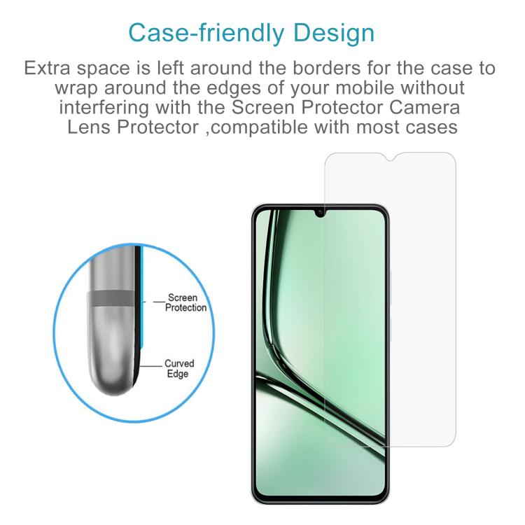 50pcs 0.26mm 9H 2.5D Tempered Glass Film