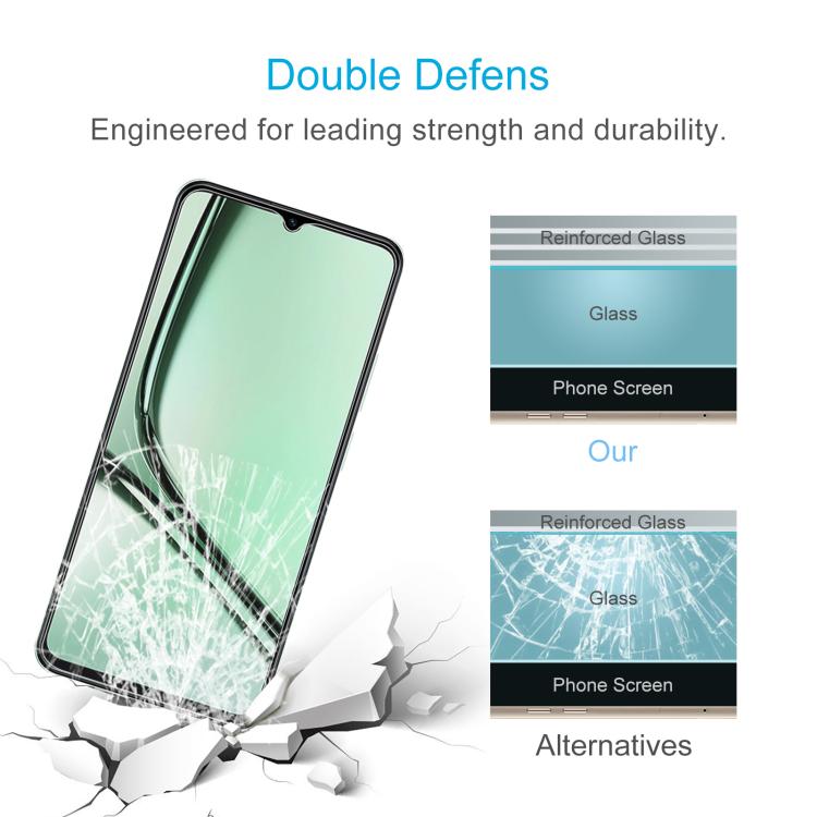 50pcs 0.26mm 9H 2.5D Tempered Glass Film