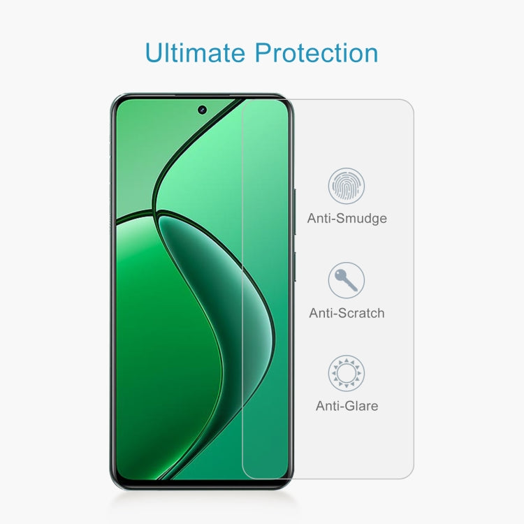 50pcs 0.26mm 9H 2.5D Tempered Glass Film, For Realme 13 4G / 13+ / C63 5G / 14x, For Realme Neo7, For Realme P1 Speed, For Realme C61 / C61 India / Note 60, For Realme 12+ / 12X / Narzo N65/12 4G, For Realme Narzo N61