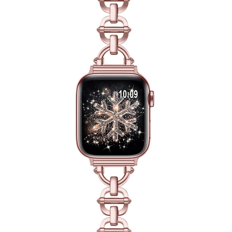 Ladder Buckle Metal Watch Band, For Apple Watch Ultra 49mm, For Apple Watch 8 41mm, For Apple Watch 8 45mm, For Apple Watch SE 2022 40mm