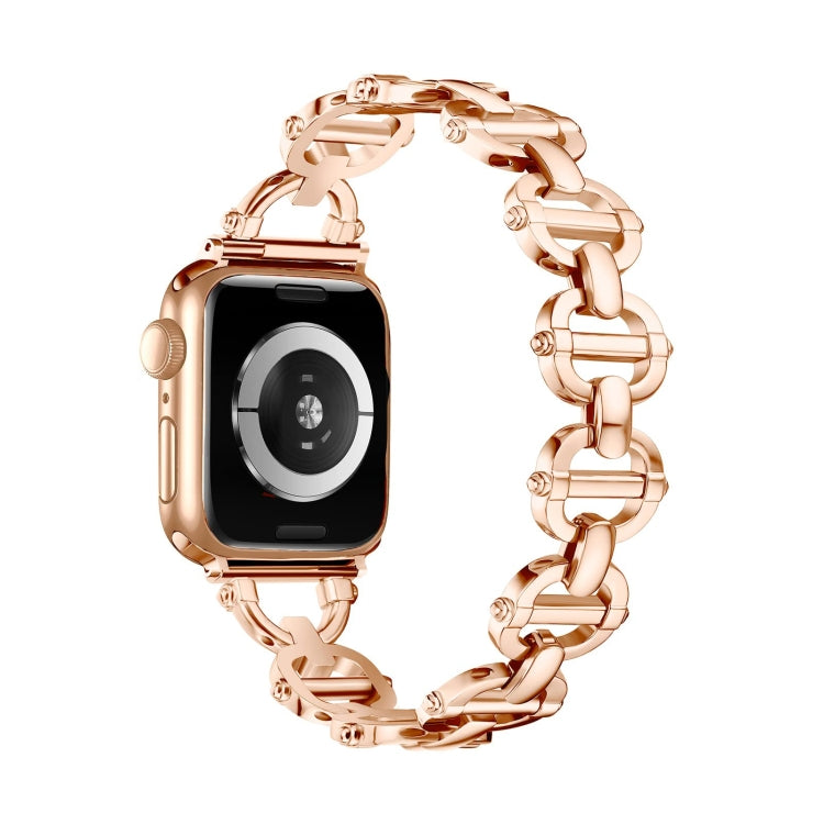 Ladder Buckle Metal Watch Band, For Apple Watch Ultra 49mm, For Apple Watch 8 41mm, For Apple Watch 8 45mm, For Apple Watch SE 2022 40mm
