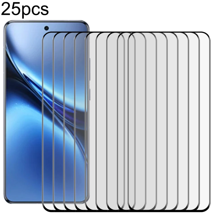 25pcs 3D Curved Edge Full Screen Tempered Glass Film, For vivo Y300 Pro+, For vivo X200 Ultra, For vivo S20 Pro, For vivo Y300, For vivo X200, For vivo X200 Pro, For vivo V30 Lite ME / V30 SE, For vivo S17 Pro, For vivo S17, For vivo S17e