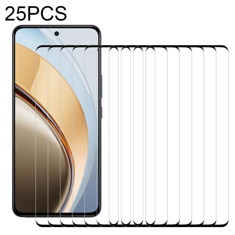 25pcs 3D Curved Edge Full Screen Tempered Glass Film, For vivo Y300 Pro+, For vivo X200 Ultra, For vivo S20 Pro, For vivo Y300, For vivo X200, For vivo X200 Pro, For vivo V30 Lite ME / V30 SE, For vivo S17 Pro, For vivo S17, For vivo S17e