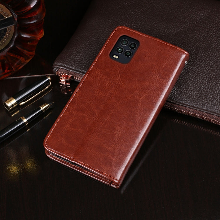 idewei 30053A Crazy Horse Texture Horizontal Flip Leather Case with Holder & Card Slots & Wallet, For Xiaomi Mi 10 Lite