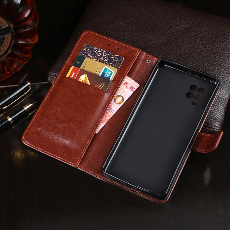 idewei 30053A Crazy Horse Texture Horizontal Flip Leather Case with Holder & Card Slots & Wallet, For Xiaomi Mi 10 Lite