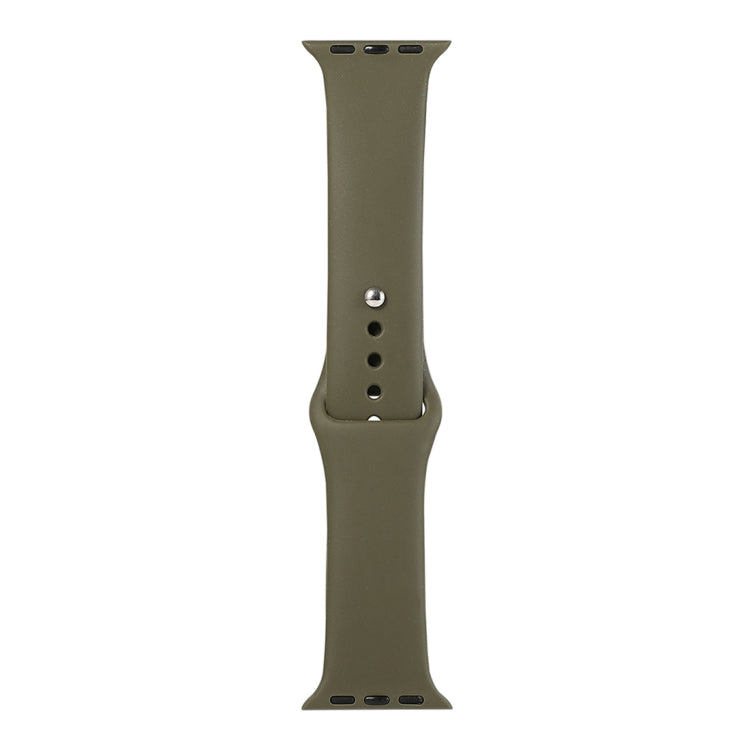 Silicone Watch Replacement Strap, Long Section (Men), For Apple Watch Series 8&7 41mm / SE 2&6&SE&5&4 40mm / 3&2&1 38mm