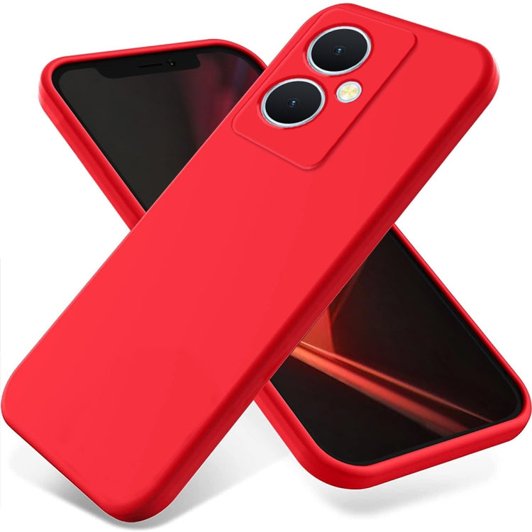 Pure Color Liquid Silicone Shockproof Phone Case