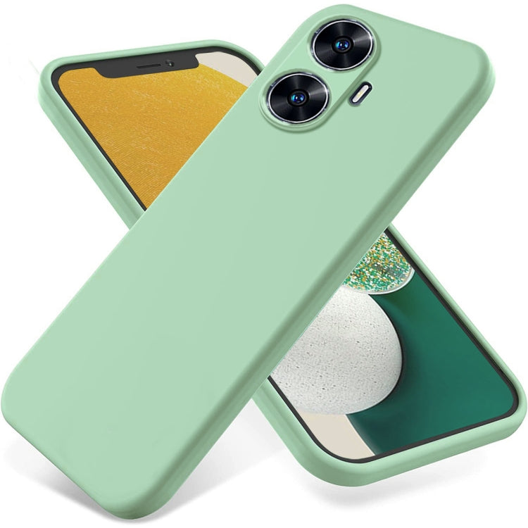 Solid Color Liquid Silicone Dropproof Full Coverage Phone Case